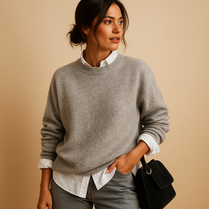 Wool Women's Jumper with Minimalist Finish and Elegant Fit - Stylish Knitwear for Women
