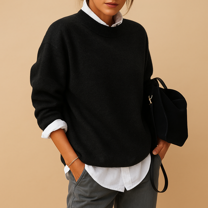 Wool Women's Jumper with Minimalist Finish and Elegant Fit - Stylish Knitwear for Women