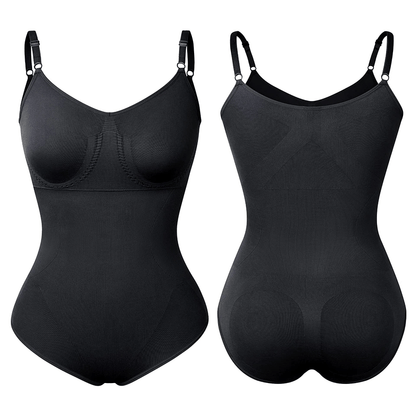 Women’s Full Body V Neck Tummy Control Shaper Bodysuit - Slimming, Comfortable Fit for Everyday Wear
