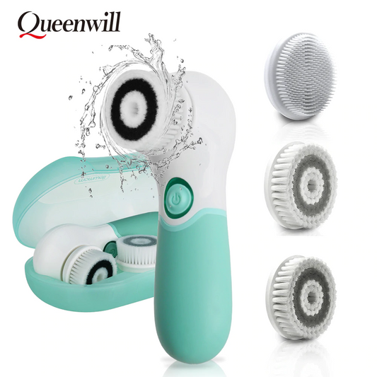 Cleansing and makeup blending device