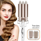Triple Barrel Hair Curler |  Triple Barrel Hair Wave Harmless Ceramic Waver Curling Curler Wand