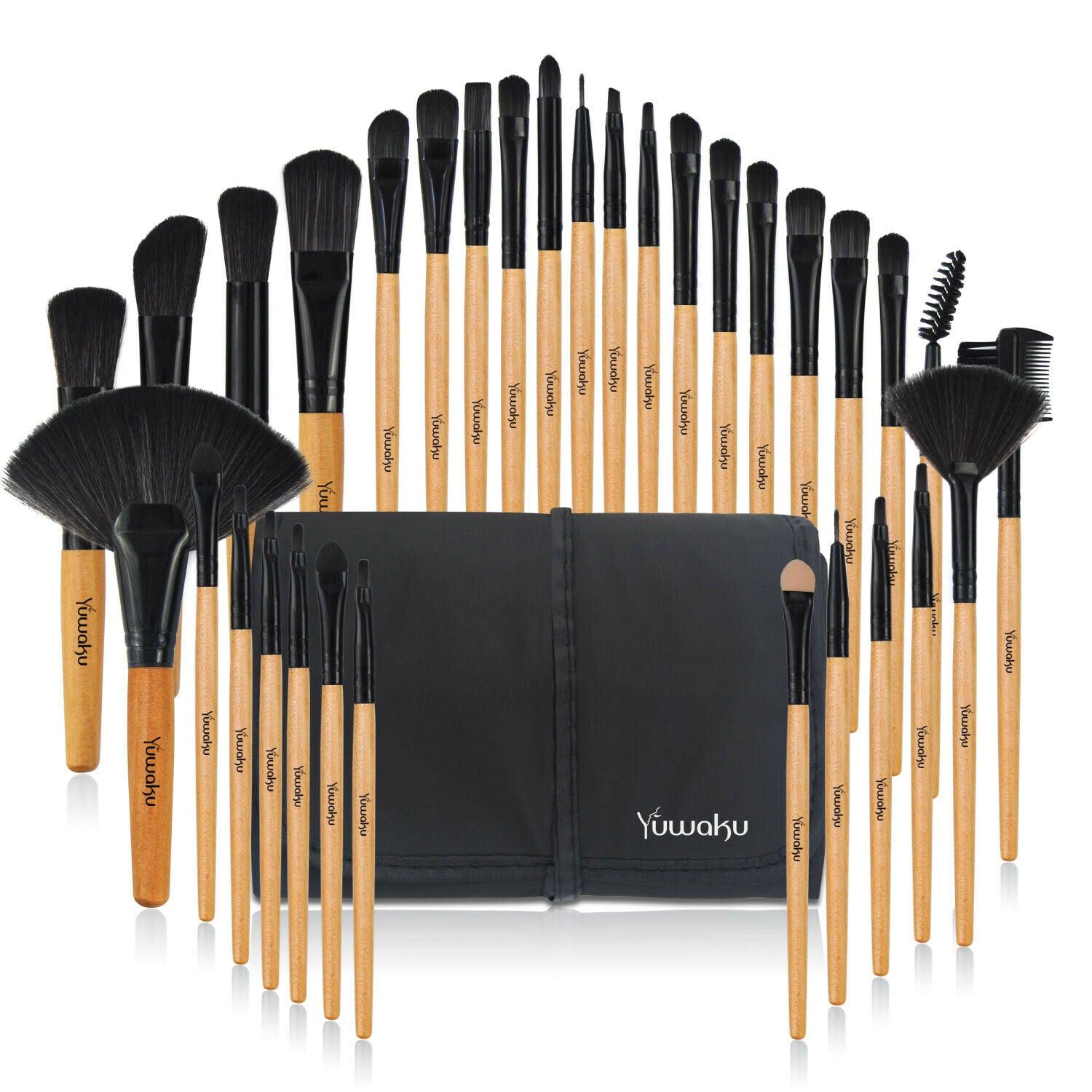 32Pcs Professional Make up Brushes Set Cosmetic Tool + Luxury Bag