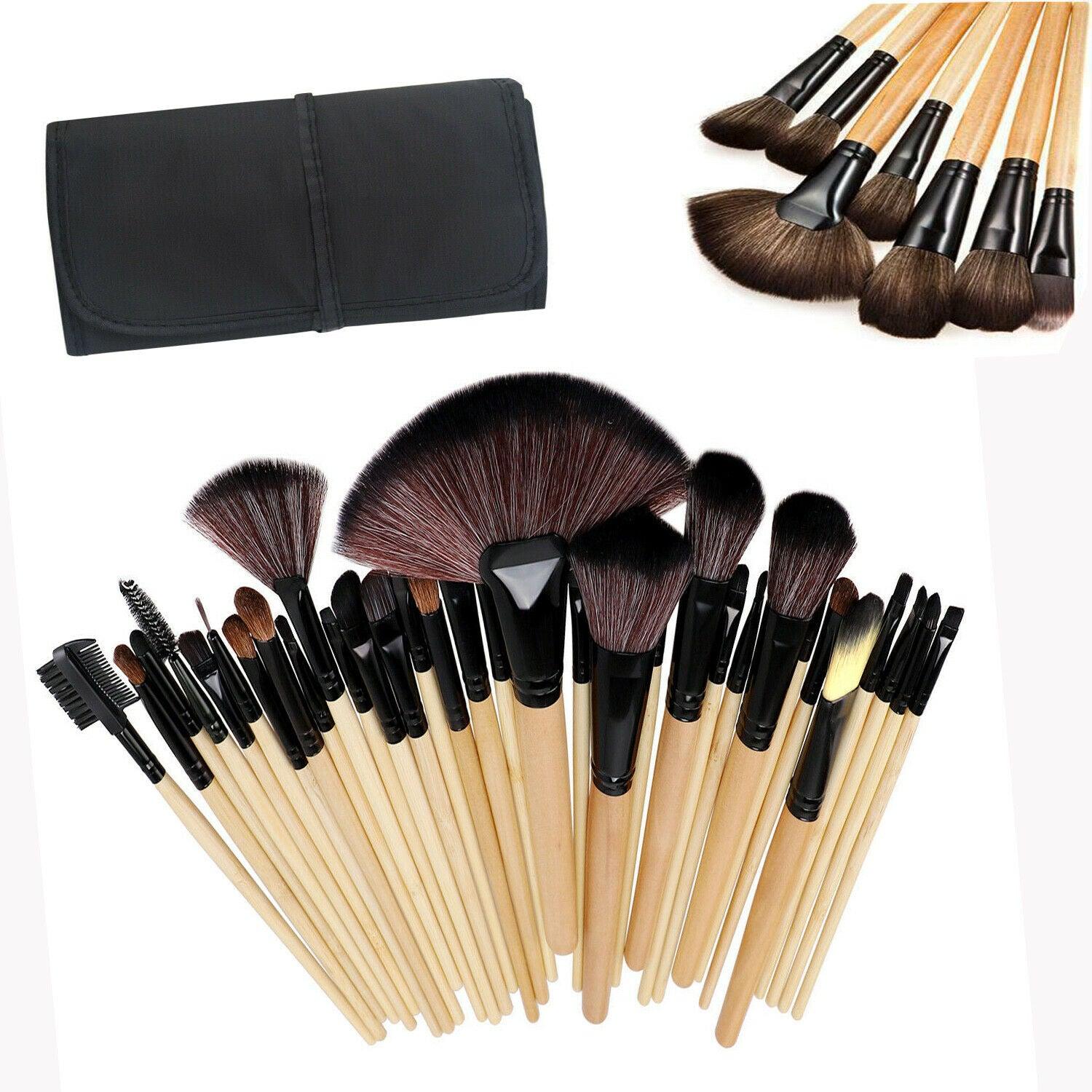 32Pcs Professional Make up Brushes Set Cosmetic Tool + Luxury Bag