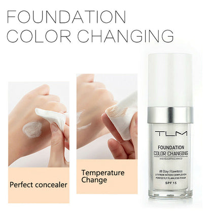 Flawless Color Changing Foundation Makeup Change Skin Tone