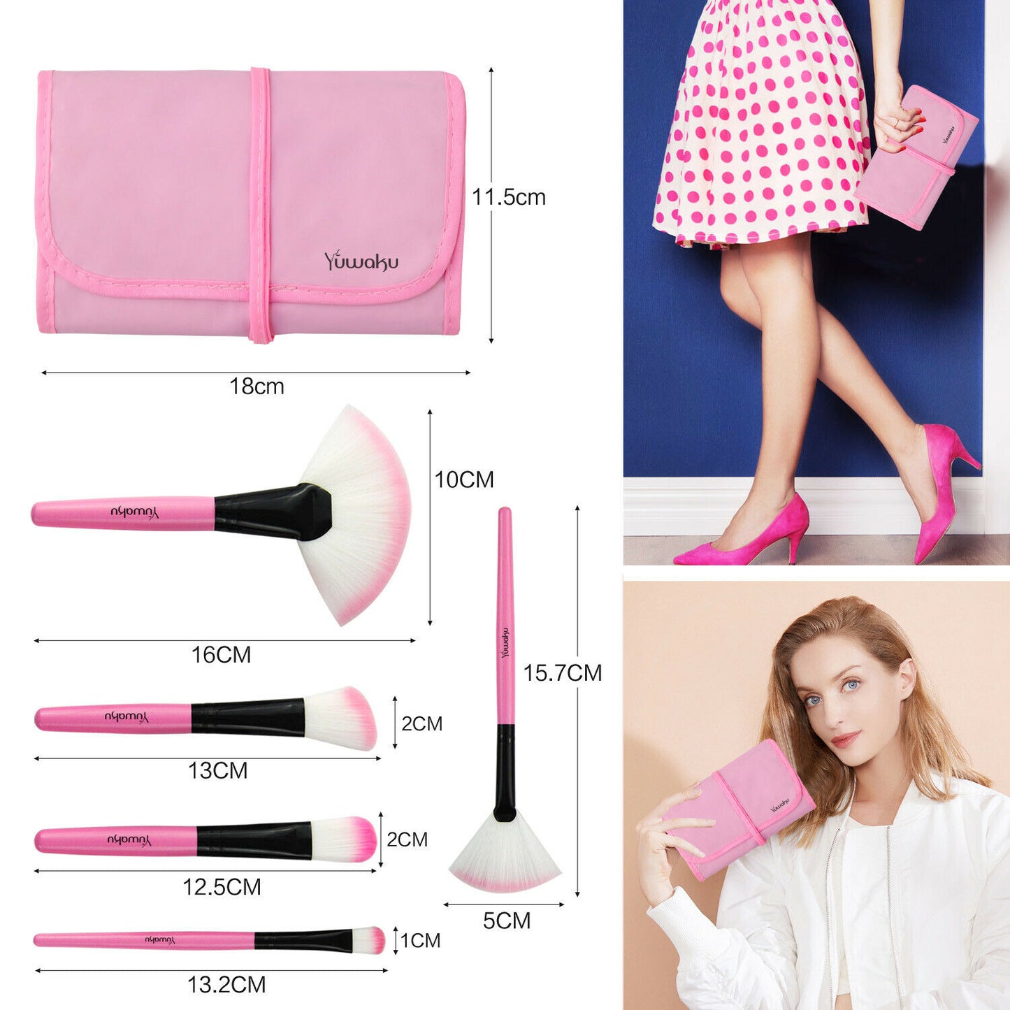 32Pcs Professional Make up Brushes Set Cosmetic Tool + Luxury Bag