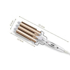 Triple Barrel Hair Curler |  Triple Barrel Hair Wave Harmless Ceramic Waver Curling Curler Wand