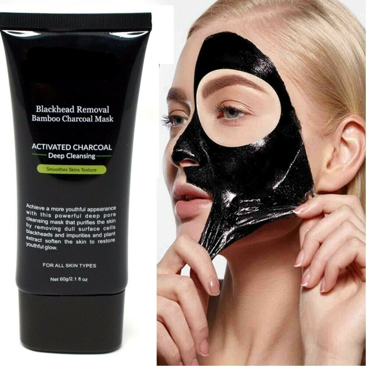 Charcoal Activated Black Facial Mask for Blackhead Remover