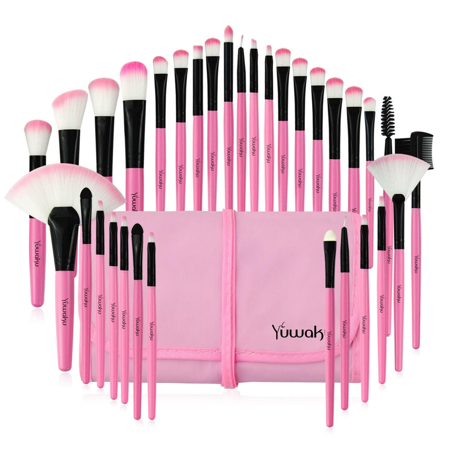 32Pcs Professional Make up Brushes Set Cosmetic Tool + Luxury Bag